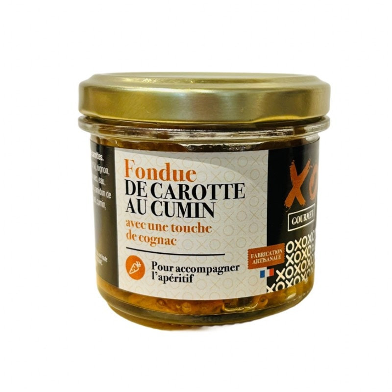FONDUE DE CAROTTE AU CUMIN AVEC UNE POINTE DE COGNAC FONDUE DE CAROTTE AU CUMIN AVEC UNE POINTE DE COGNAC