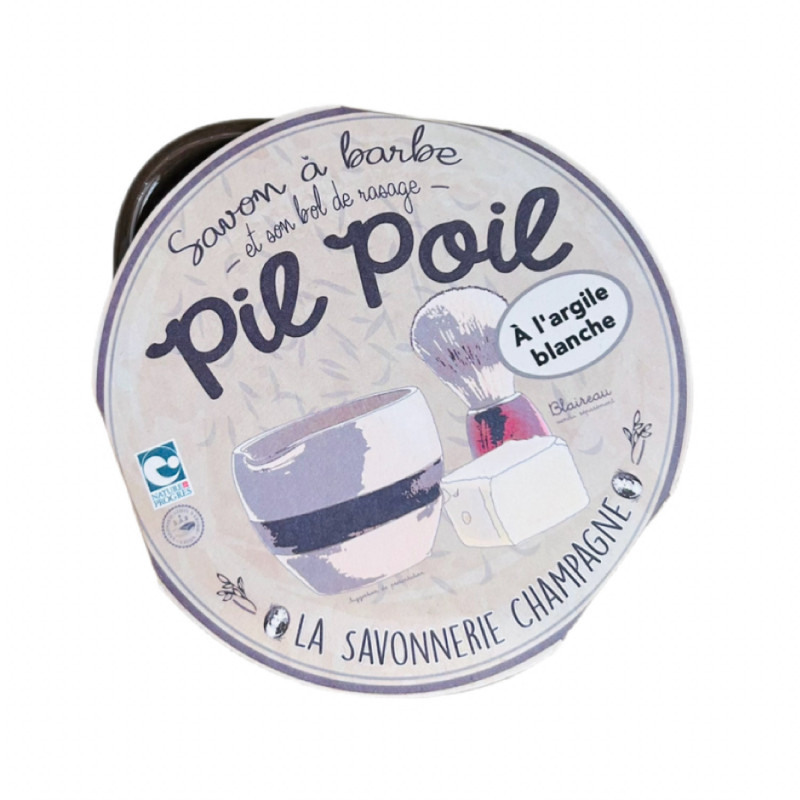 Kopie von Savon à barbe à l'argile blanche - Pil Poil