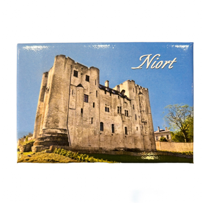 MAGNET en métal représentant le donjon de Niort