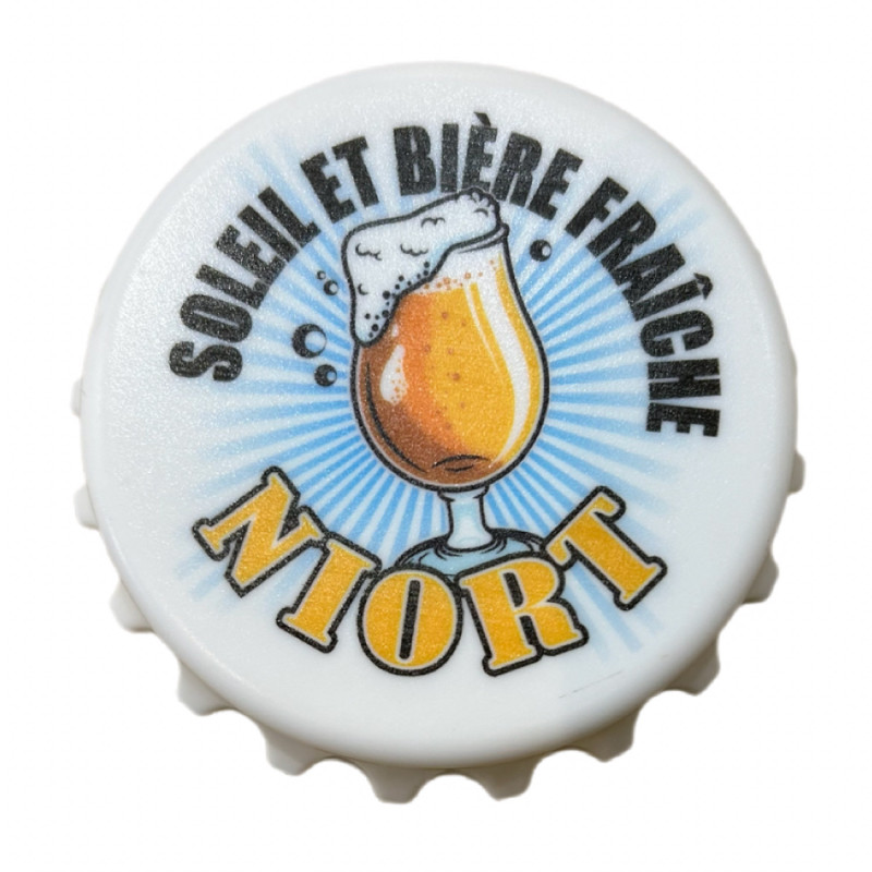 MAGNET en forme de capsule Une bière à Niort MAGNET en forme de capsule Une bière à Niort
