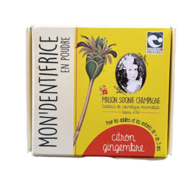 Dentifrice en poudre Citron Gingembre