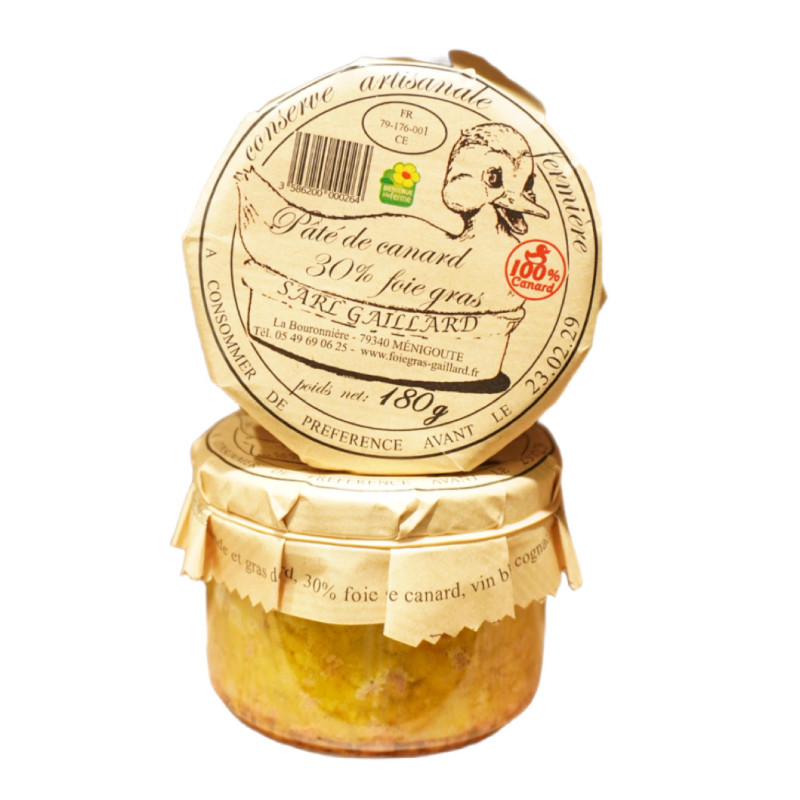 Pâté de canard 30% foie gras