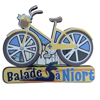 Magnet en bois vélo Niort