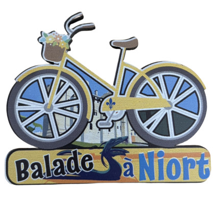 Magnet en bois vélo Niort