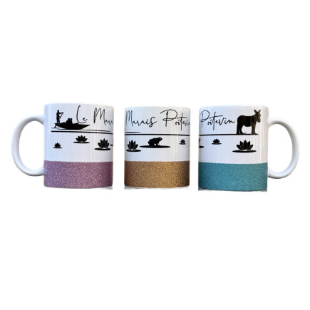 Mug paillettes Marais Poitevin
