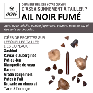 Crayon d’assaisonnement OCNI - Ail Noir Fumé