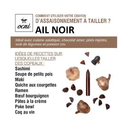 Kopie von Crayon d’assaisonnement OCNI - Ail Noir Fumé